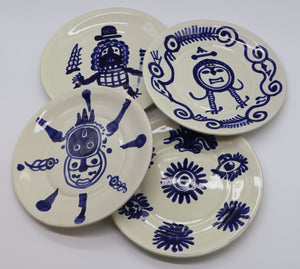 Vajilla Azteca - Azul